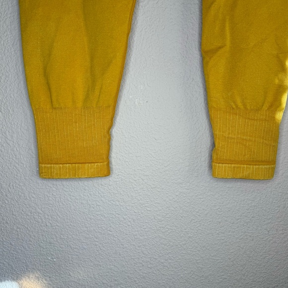 JoyLab leggings womens medium nylon blend patterned yellow - Picture 3 of 9